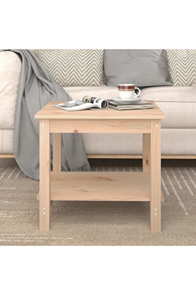 Concept Τραπεζάκι σαλονιού, 50x50x45 εκ., από μασίφ ξύλο πεύκου