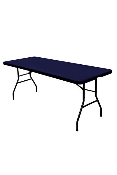 Choice1 30x72inch(76x183cm) Navy 3 Size Elastic Fitted Fabric Rectangle Table...