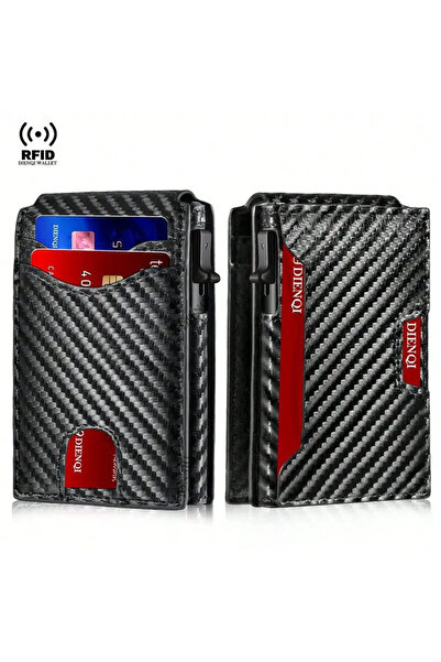 Choice1 صناديق تخزين بطاقات الائتمان والهوية المصرفية بتقنية RFID باللون الأس...