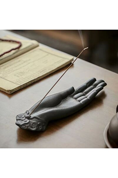 Choice1 حامل بخور على شكل ضفدع مصنوع من راتنج النخيل، مبخرة بخور من خشب الصند...