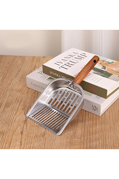 Choice A Stainless Steel Cat Litter Scoop - Fine Holes Thickened Long Handle ...