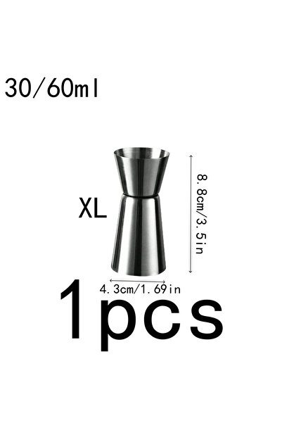 Choice3 XL 60ml 1pcs Stainless Steel Cktail Measure Cup Japanese 30/40/50/60m...