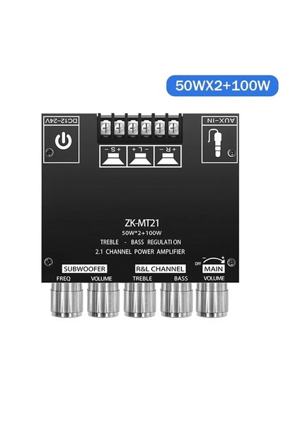 Choice black Bluetooth 2.1 Channel Power Amplifier - 50W×2+100W Subwoofer, 12...