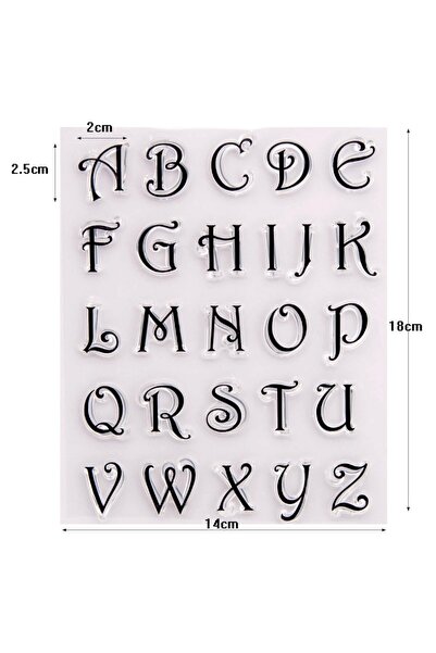 Choice 6 Transparent Alphabet Letters Clear Stamp Set for Scrapbooking Junk J...