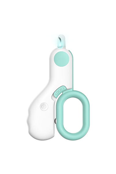 Choice مقص أظافر احترافي أزرق للحيوانات الأليفة مزود بإضاءة LED، أداة تشذيب م...