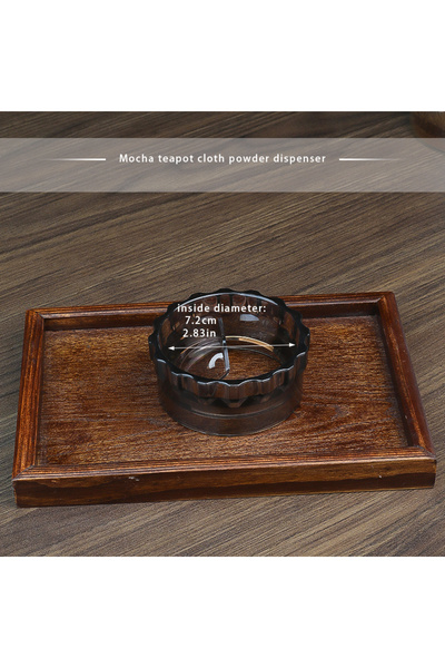 Choice3 black-big Mha pot powder dispenser, fabric powder dispenser, powder p...