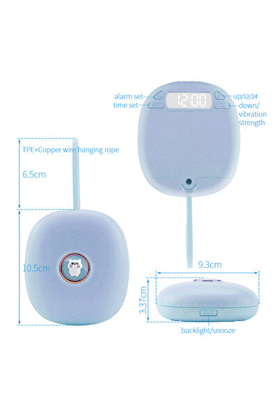 Choice ساعة منبه BL-TS-BC670 صامتة مع اهتزاز، توقظ الطلاب بنشاط وحيوية، قطعة ...