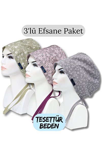 doktorbonem Hijab Size 3-Piece Legendary Pack Mold Green Roses Lilac Flower G...