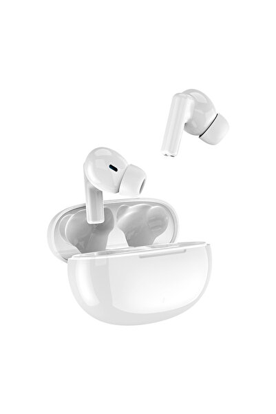 Choice سماعة رأس لاسلكية بيضاء بتقنية بلوتوث TWS مع ميكروفون، سماعة رياضية ست...