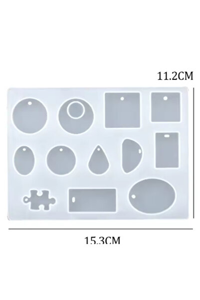Choice8 01 Earring Pendant Silicone Mold Epoxy Resin Jewelry Making Molds Hea...