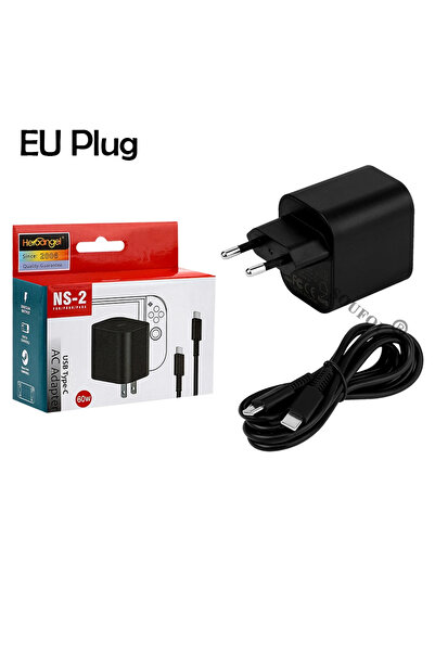 Choice1 EU PLUG TYPE-C Power Adapter 60W Fast Charger For Switch 2 Charger Fo...
