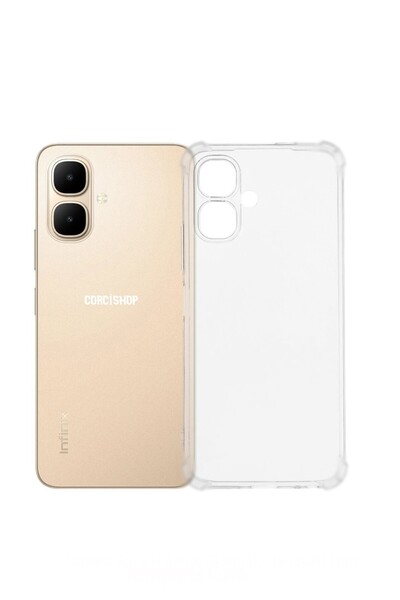 corcishop حافظة خلفية من السيليكون الناعم لهاتف انفينيكس سمارت 10 مع حماية لل...