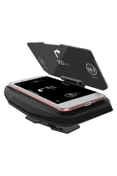 Choice شاشة عرض معلومات السيارة الأمامية (HUD) مع حامل للهاتف وجهاز عرض GPS، ...