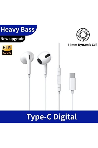 Choice سماعات أذن بأسلاك من النوع C متوافقة مع هواتف S25 و S24 و S23 و S22 و ...