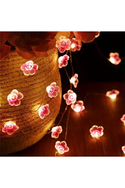 Choice Warm White 1PC 2M Long with 20LED Cherry Blossom Fairy Lights in Pink,...