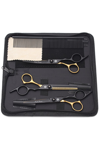 choice2 Z3001-HeiJin-PYSC Purple Dragon Pet Scissors Set 8" Stainless Dog Gro...