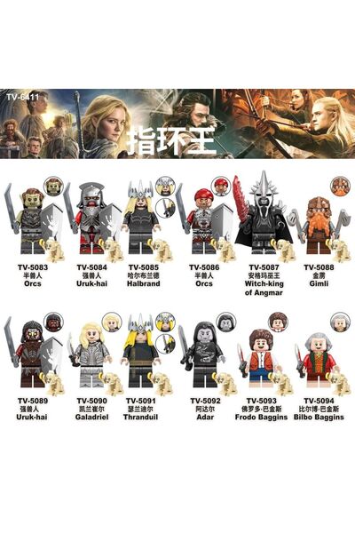 Choice 12pc Popular Characters: Children's Toys, Ornaments, Puzzle Assembly B...