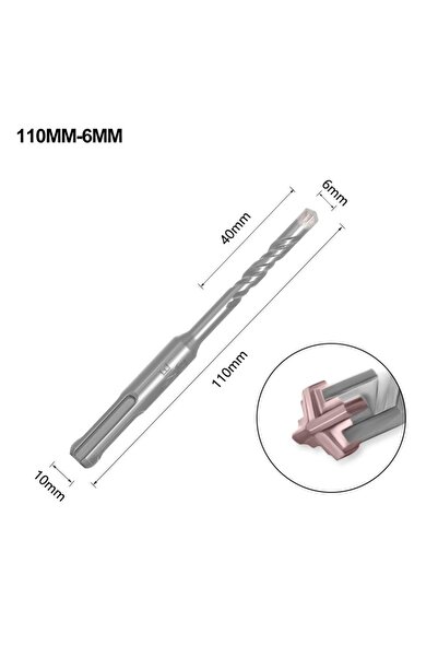 Choice9 6x110mm 1Pcs 5/6/7/8/10/12mm Concrete SDS Plus Drill Bit 110mm 160mm ...