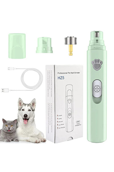 Choice1 مبرد أظافر كهربائي أخضر للكلاب، مقص أظافر للحيوانات الأليفة قابل لإعا...