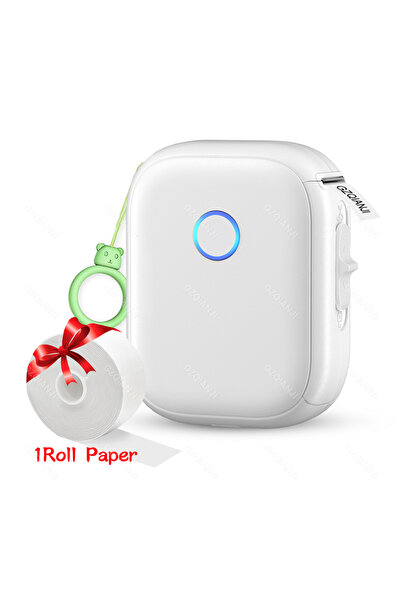 Choice5 طابعة ملصقات صغيرة محمولة بيضاء اللون من ماركلايف P12، طابعة ملصقات ل...