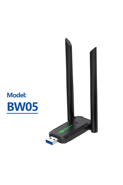 Choice محول واي فاي USB ثنائي النطاق BW05، بتردد 2.4 جيجاهرتز + 5 جيجاهرتز، ب...