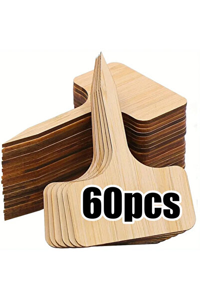 choice2 60 قطعة من ملصقات نباتات بامبو ، علامات نباتات على شكل حرف T، علامات ...