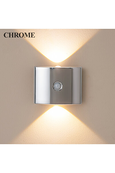 Choice 1 PCS Chrome LED Charging Wall Lamp 3CCT Magnetic Suction No Drilling ...