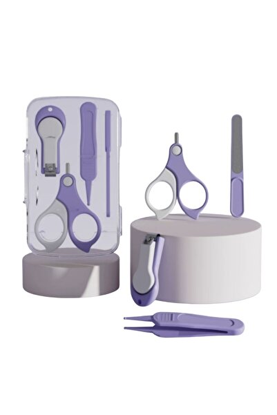 Kidizi Σετ περιποίησης νυχιών μωρού 4 τεμαχίων σε μωβ χρώμα, που περιλαμβάνει...