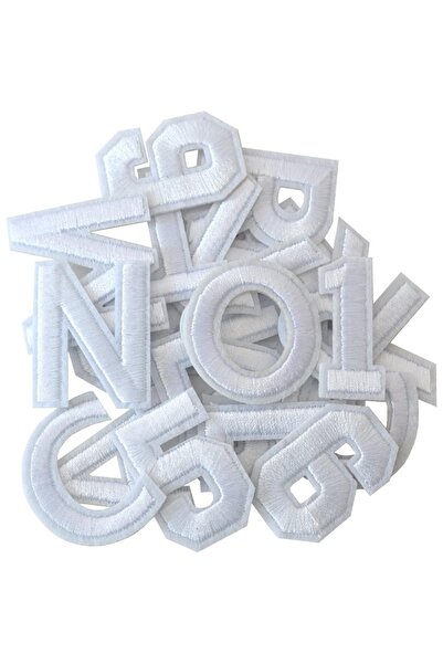 Choice 72 PCS Iron on Letters and Numbers Patches White Letter Patches Alphab...