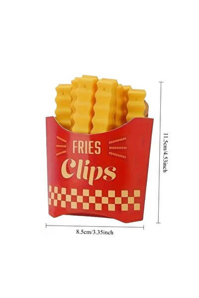 Choice 12 PCS 5/12PCS Snack Clip French Fry Shaped Magnetic Sealing Clips - W...