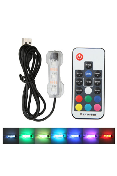 Choice1 مصباح LED أسود اللون يعمل بمنفذ USB لحوض السمك، مصنوع من البلاستيك، ب...