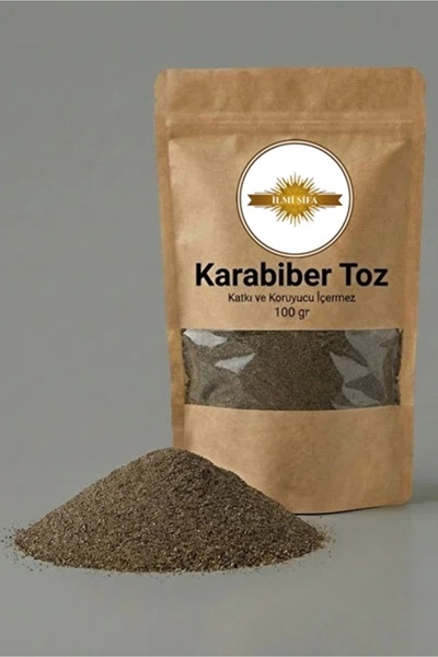 İLMİ ŞİFA Karabiber Tozu (Black Pepper Powder) Kampot Toz Karabiber Doğal 100 Gr