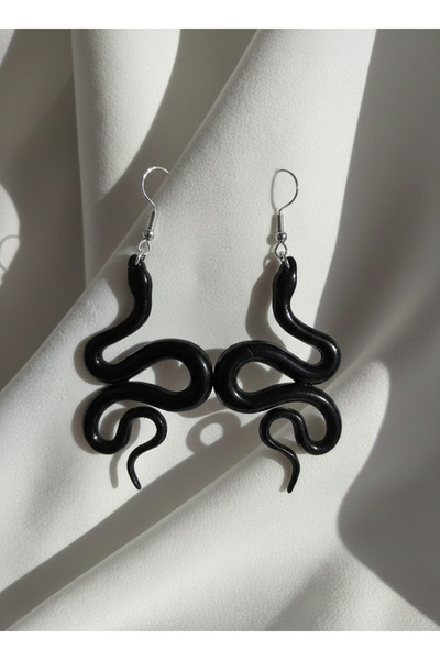 LuArte Yılan Küpe, Yılanlı Sallantılı Küpe