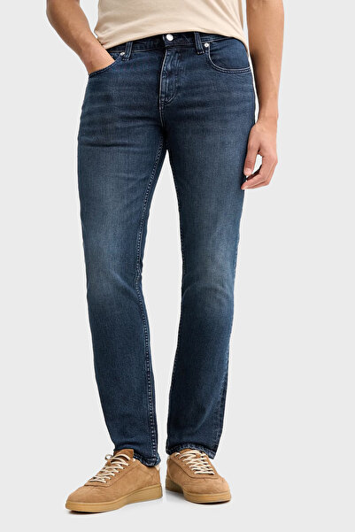 Tommy Jeans Pamuklu Slim Fit Nomal Bel Jeans Erkek KOT PANTOLON DM0DM22587 1BK