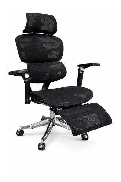 Furalux كرسي مكتب مريح مزود بمسند رأس قابل للتعديل، ومساند ذراع رباعية الأبعا...