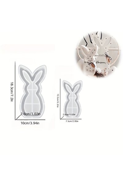 Choice 2-Pack 268 2-Pack Easter Bunny Clay Molds | One Large and One Small Si...