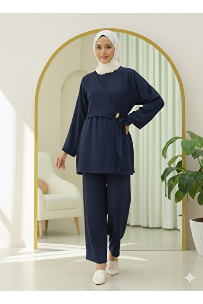 bellura Beli Cross-Tie Trouser Suit