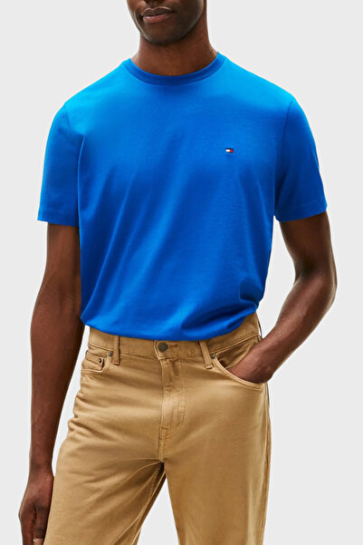 Tommy Hilfiger % 100 Pamuk Regular Fit Bisiklet Yaka T Shirt Erkek T SHİRT MW...