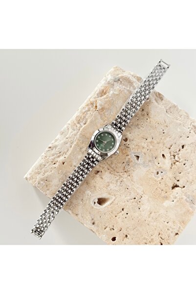 Vesce Atelier Ori Silver Watch Green