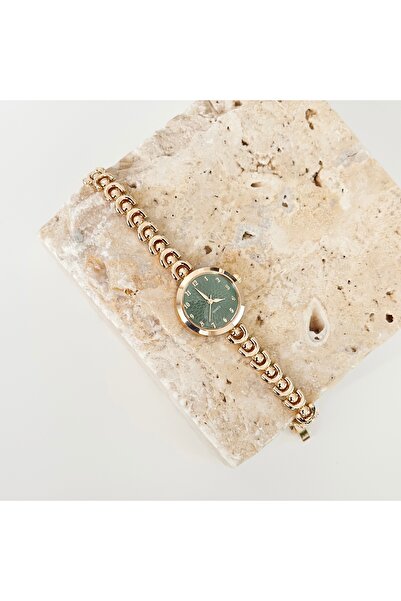 Vesce Atelier Avelay Gold Saat Yeşil