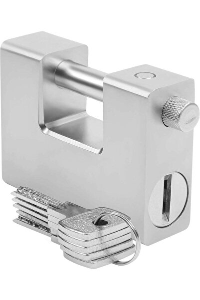 Generic Heavy Duty 1KG Solid Steel Padlock with 5 Keys (94mm) – Monoblock Hig...