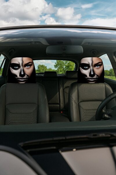 EVPANYA Decorative Car Headrest Covers, Set of 2