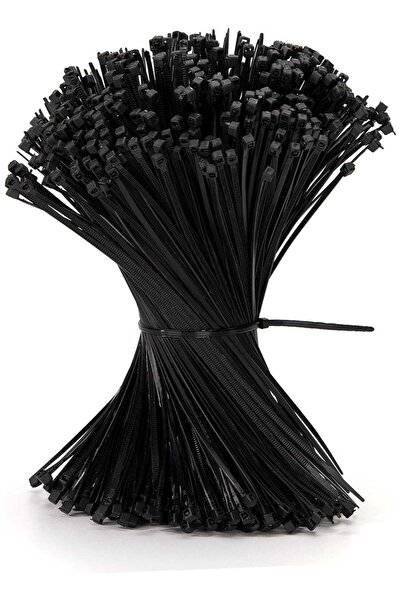 Generic Cable Ties 150mm x 3.5mm - Black Nylon Zip Tie Wrap - Self-Locking fo...