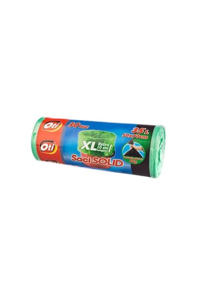 Oti Set of 2 Garbage Bags, Roll of 30 Pieces, 35L, Resistant, 5kg, Extra Length