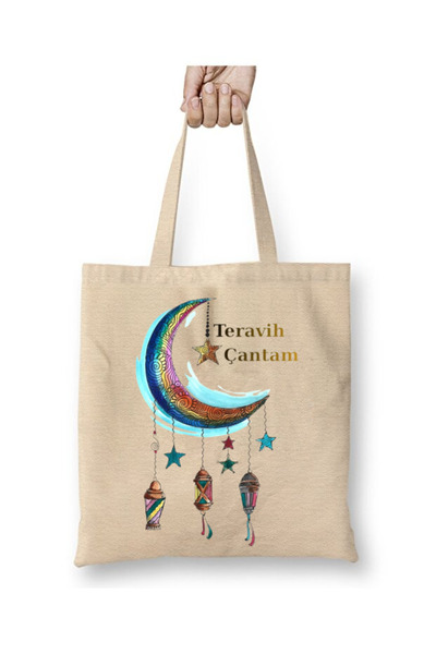 Toyaso Ramadan Feast Teravih Bag Quran Bag White Cloth Bag Shopping Bag Beach...
