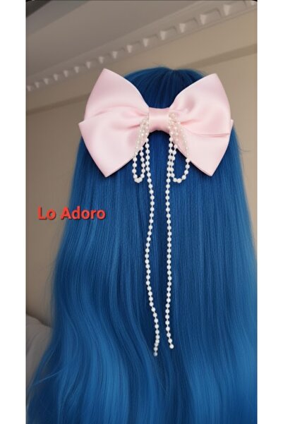 LO ADORO 2 τεμάχια Κορδέλα με πέρλες και φιόγκο Βουργουνδίας Κόκκινο Ναυτικό ...