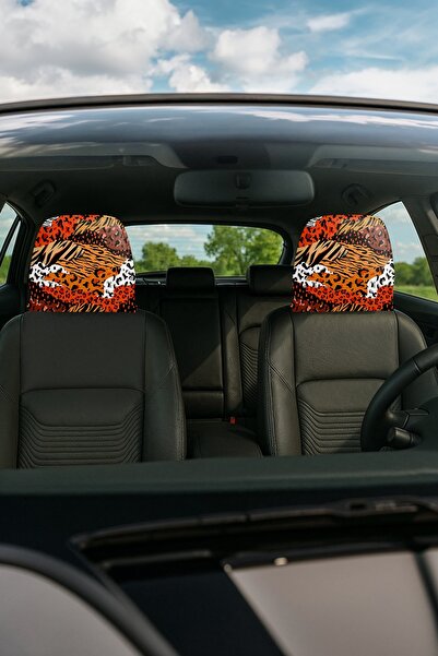 EVPANYA Decorative Car Headrest Covers, Set of 2