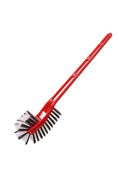 Generic Plastic Double-Sided Toilet Brush – Hockey Stick Design – Red