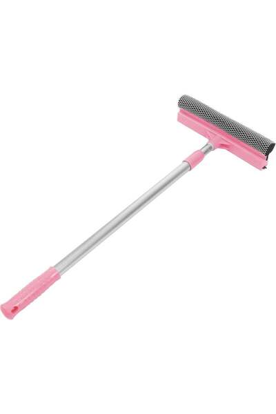 Generic ممسحة زجاج تلسكوبية 2 في 1 - منظف زجاج مزدوج الجوانب بمقبض ألومنيوم ط...