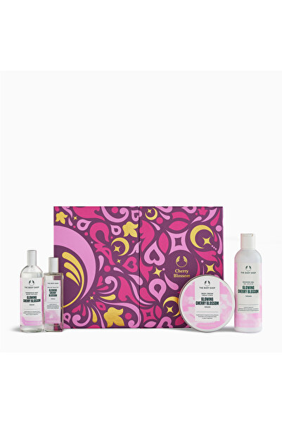 THE BODY SHOP قفت رمضان والعيد برائحة الأنتعاش زهرة الكرز يتكون من 4 منتجات
